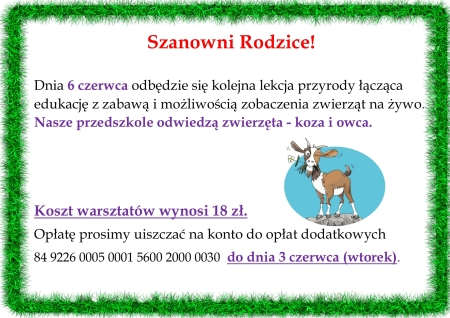 Warsztaty przyrodnicze