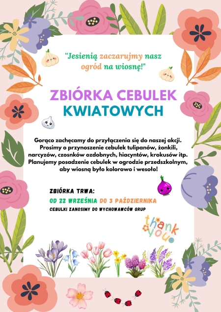 Zbiórka cebulek kwiatowych